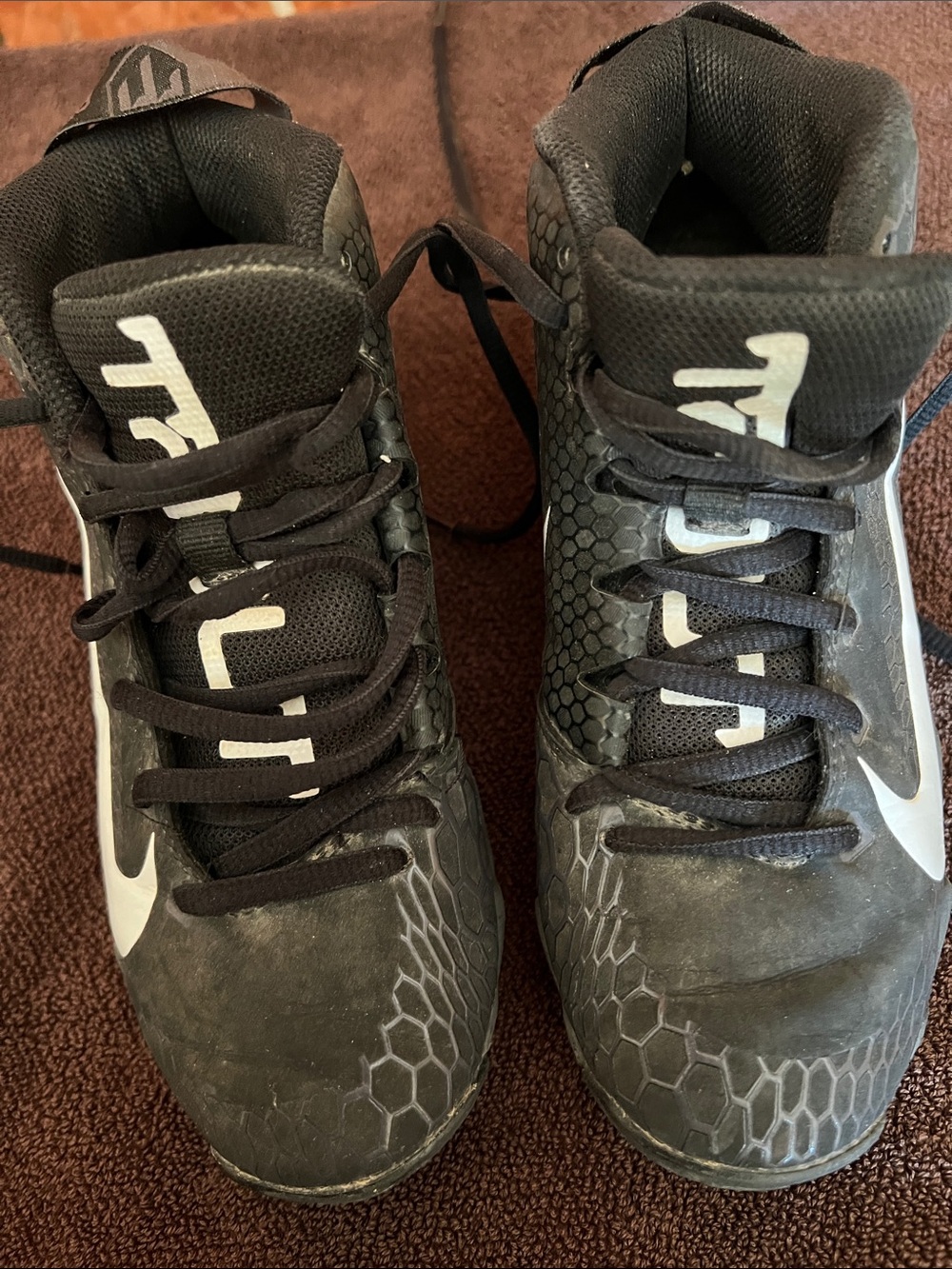 Nike Black and White Kids High-Top Sneakers